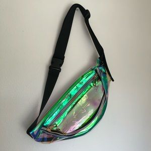 Clear Fanny Pack with Metallic Shift